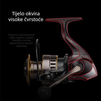 Spinning kolut za ribolov s punim metalnim kućištem, mikro veličine, za umjetne mamce