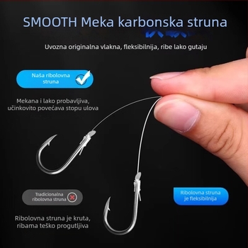 Mekana karbonska ribarska linija za morski ribolov, glavna najlonska linija i leader linija
