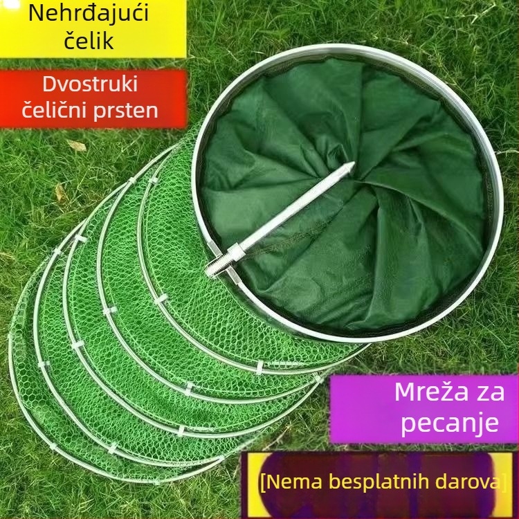ojačana mrežasta torba za divlji ribolov, brzo sušenje, sklopiva