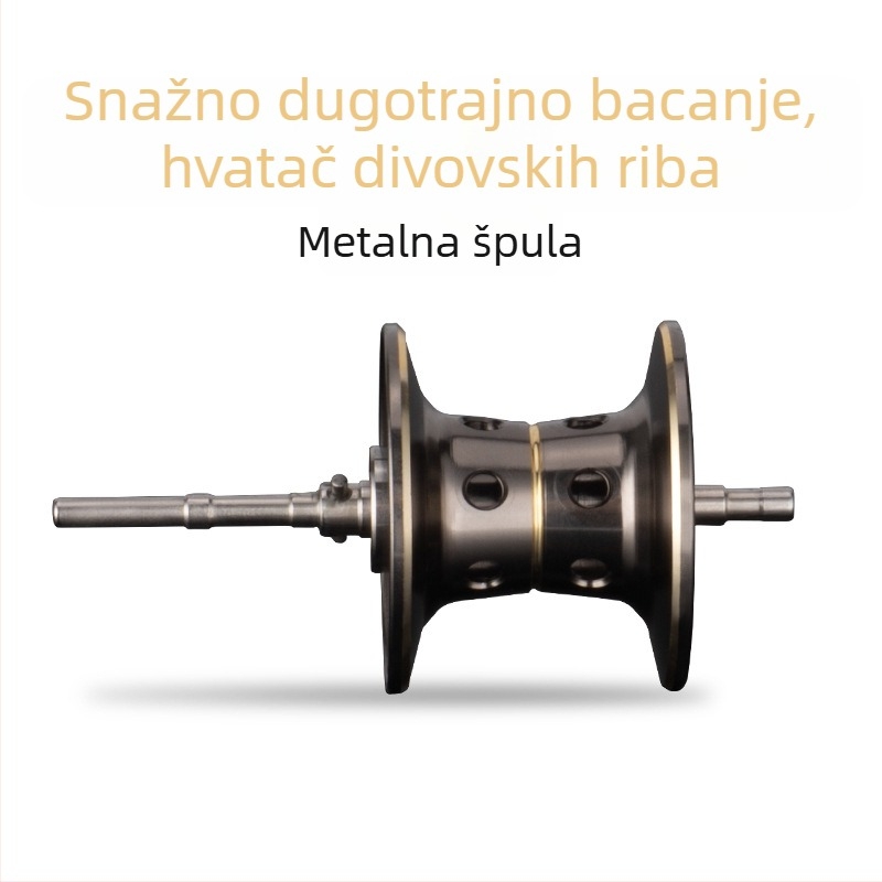 DEUKIO CR80 mulinet s tijelom u obliku kapljice i metalnom špulom, dugi domet bacanja, mikro ribolovni pribor
