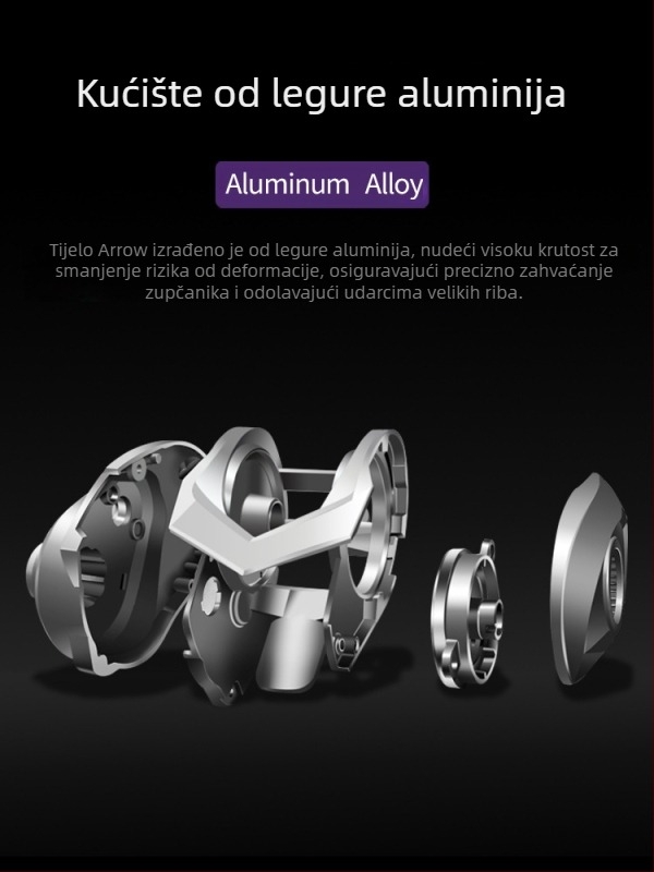 Takuma Arrow Arno 8-brzinsko, potpuno metalni spinning kolut za ribolov