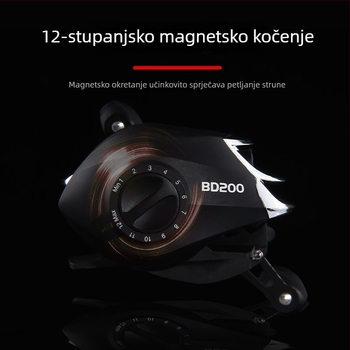 HAUT TON/Haodong špining kolut s omjerom prijenosa 7.2:1, dugi bacaj, zaštita od prekida najlona
