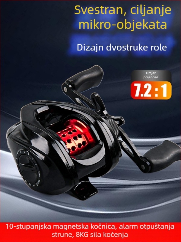 Water Drop kolut za ribolov – ultralagano, dugi domet bacanja, keramički ležajevi, kratka osovina