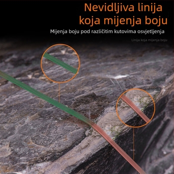 Glavna najlon linija za ribolov, visoke čvrstoće, 100 m, obojena nevidljiva linija za lov mamaca i morski ribolov