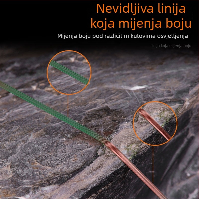 Glavna najlon linija za ribolov, visoke čvrstoće, 100 m, obojena nevidljiva linija za lov mamaca i morski ribolov