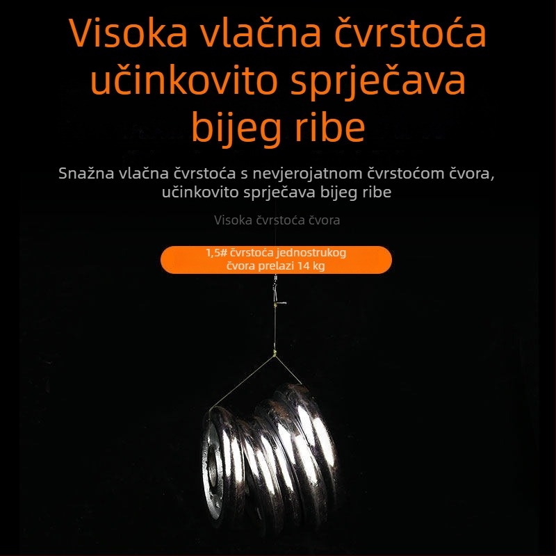 Glavna najlon linija za ribolov, visoke čvrstoće, 100 m, obojena nevidljiva linija za lov mamaca i morski ribolov