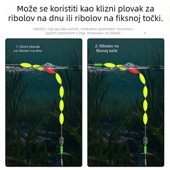 Privlačan, ekstra veliki plovak za ribolov sa sedam zvjezdica, od sintetičke pjene, s debelom glavom