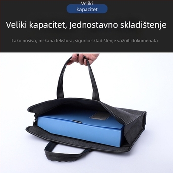 Dvostruko slojevita torba za konferencije od Oxford platna, vodootporan dokumentni folder