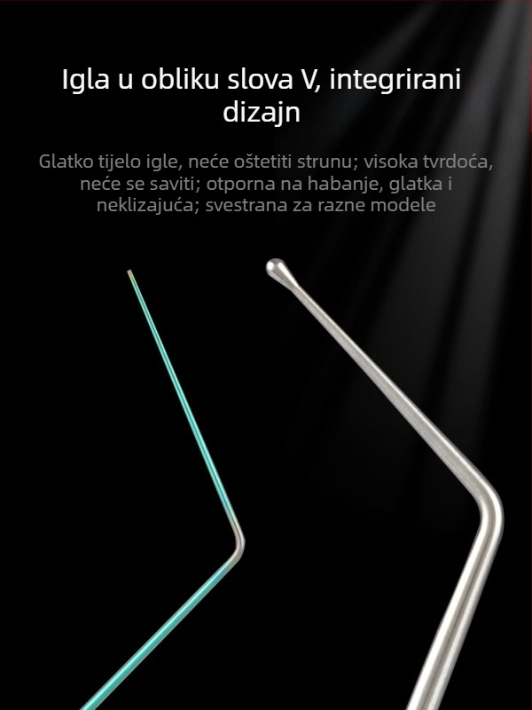 Izvlaživač kuki za ribolov od nehrđajućeg čelika s jednom iglom