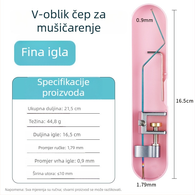 Izvlaživač kuki za ribolov od nehrđajućeg čelika s jednom iglom