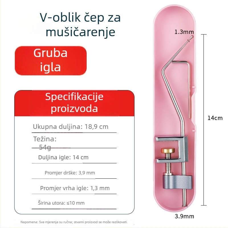 Izvlaživač kuki za ribolov od nehrđajućeg čelika s jednom iglom