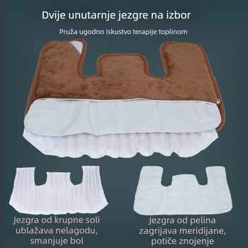 Grijajući jastuk za rame i vrat s inteligentnim reguliranjem temperature i vrećom morske soli za kućnu upotrebu