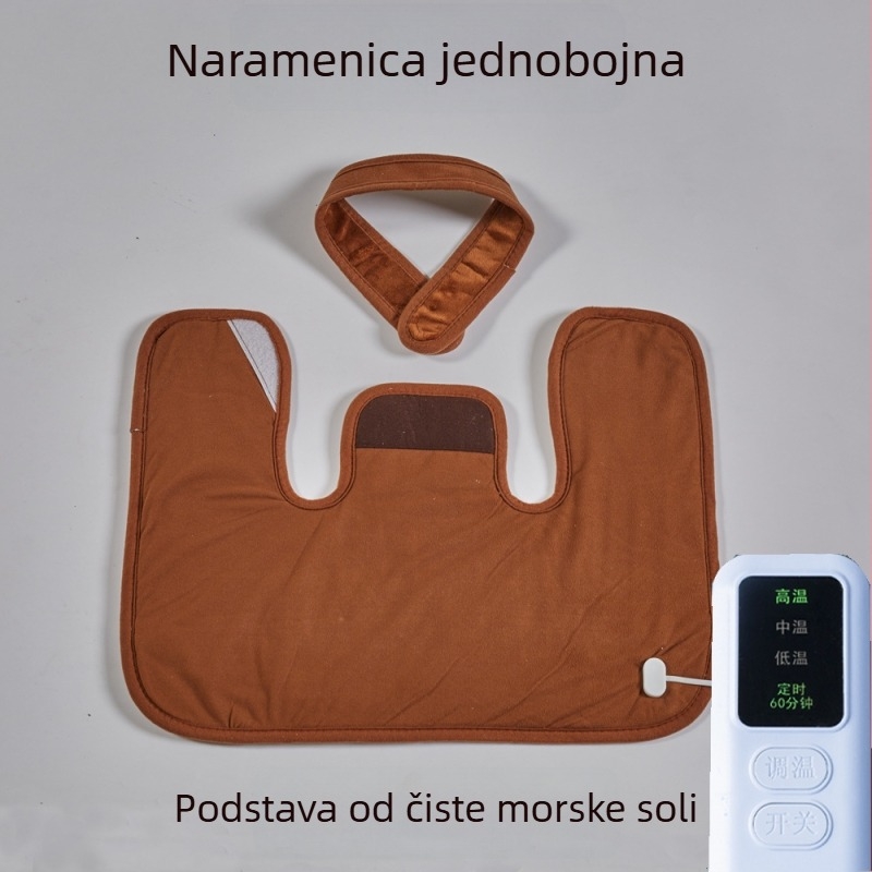 Grijajući jastuk za rame i vrat s inteligentnim reguliranjem temperature i vrećom morske soli za kućnu upotrebu