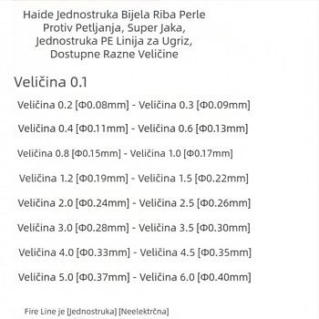 Visokokvalitetna monofilamentna linija za morski ribolov protiv zaplatanja