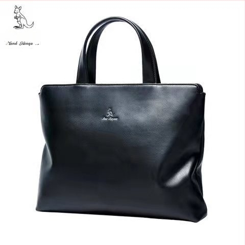 Muška kožna torba za dokumente i laptop, horizontalnog formata, elegantna i velika kapaciteta