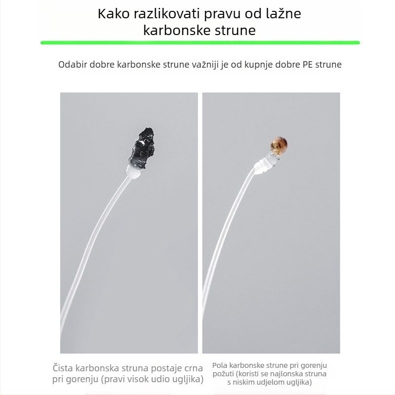 Glavna linija od karbonskih vlakana za morski ribolov, srednja čvrstoća