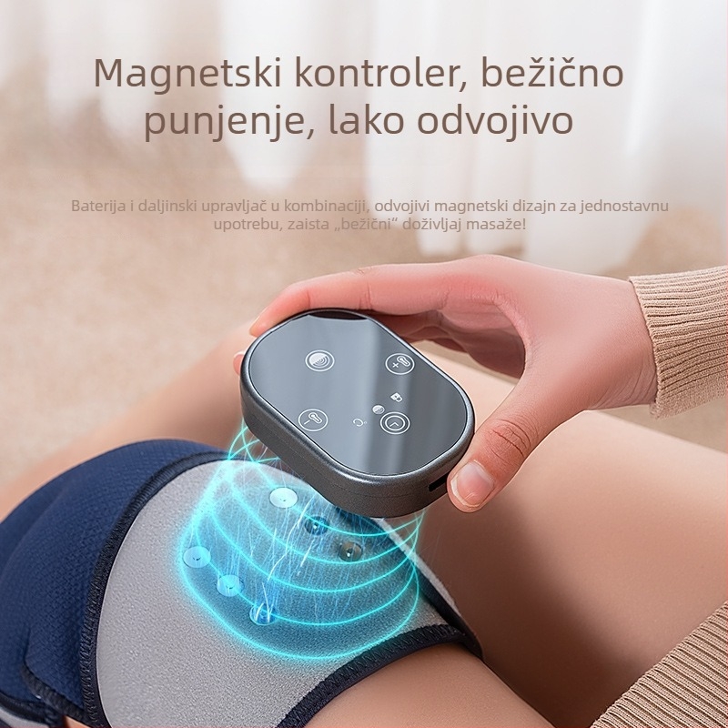 Grijajući masažer za koljeno s vibracijom i toplinskom kompresijom – prijenosni višenamjenski električni masažer za koljeno, rame i lakat