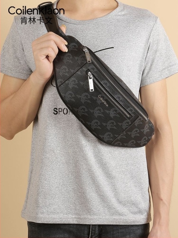 Coilenklaon Muška crossbody/pojas torba – mala, minimalističkog dizajna, japanski školski stil, PVC vodootporna
