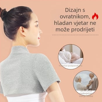 Topao zavoj za rame i vrat za san — udobna podrška odraslih, majki i starijih osoba