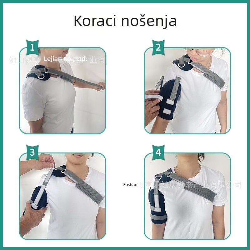 Prilagodljivi remen za stabilizaciju ramena, prozračna zaštita i podlaktica