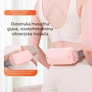 Masazer za struk s vibracijskim grijanjem, punjivi pojas za ublažavanje menstrualne nelagode