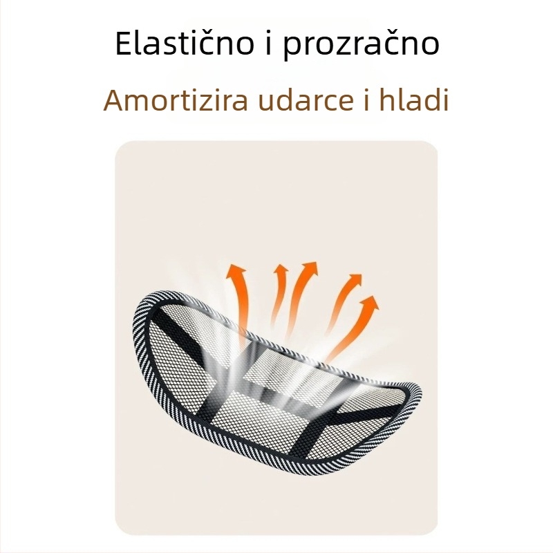 Podrška za leđa dječjeg kolica s lumbalnim jastučićem za pravilno sjedenje