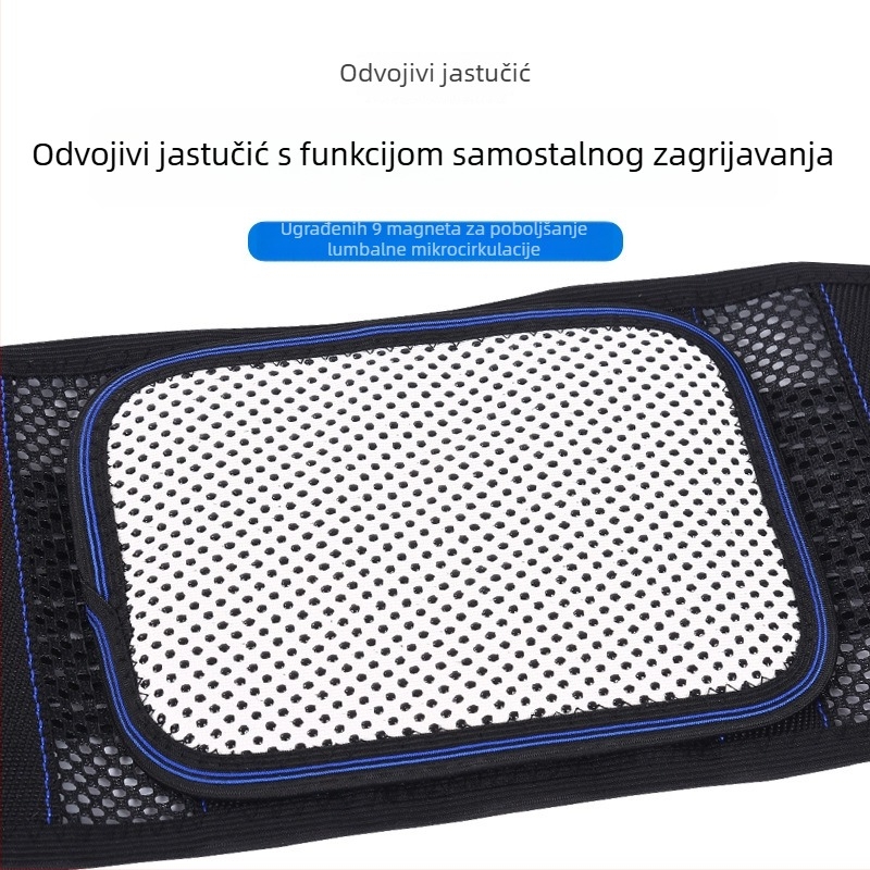 Unisex pojas za struk za sport i fitness, prozračna podrška lumbalne regije, pogodna za duže sjedenje