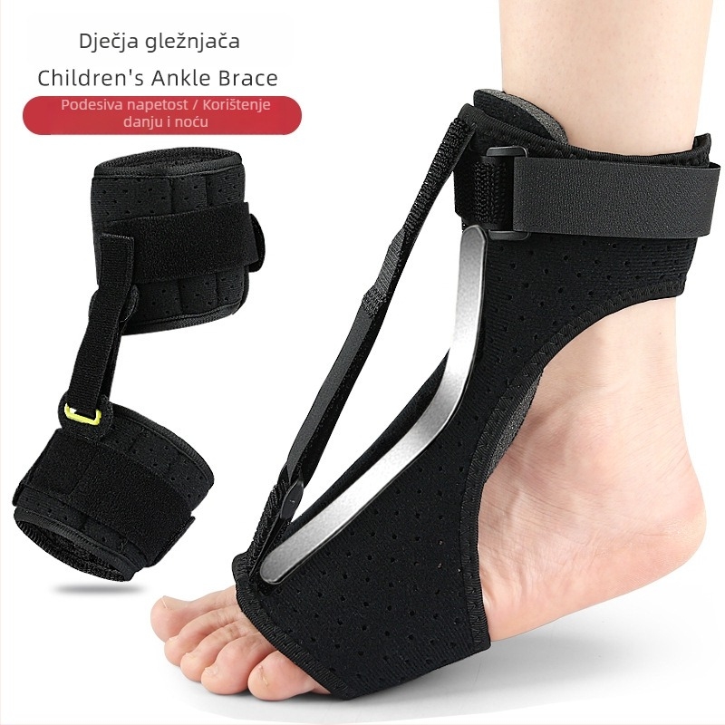 Dječja gležnja ortoza za rehabilitaciju spuštenog stopala i stabilizaciju gležnja; nošenje danju i noću.