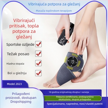 Grijani zaštitnik za gležanj za oporavak od uganuća – električno grijanje, zaštitna navlaka za zglob gležnja