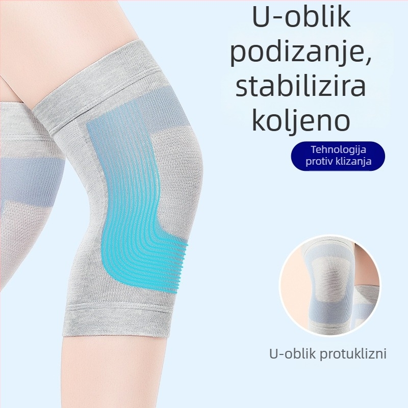 Proljetno-ljetni štitnici za koljena, prozračni, topli, otporni na hladnoću, protuklizni, zaštita koljena, 3D tkanje bez šavova