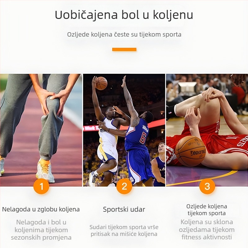 Dječji koljeni štitnici s hexagonalnim jastučićem, za košarku, prozračni i brzo sušeći