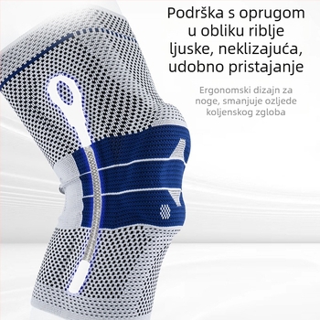 Sportske koljen štitnici od najlona, pleteni, četiri elastične trake, protuklizni i topli, za outdoor vožnju bicikla i planinarenje