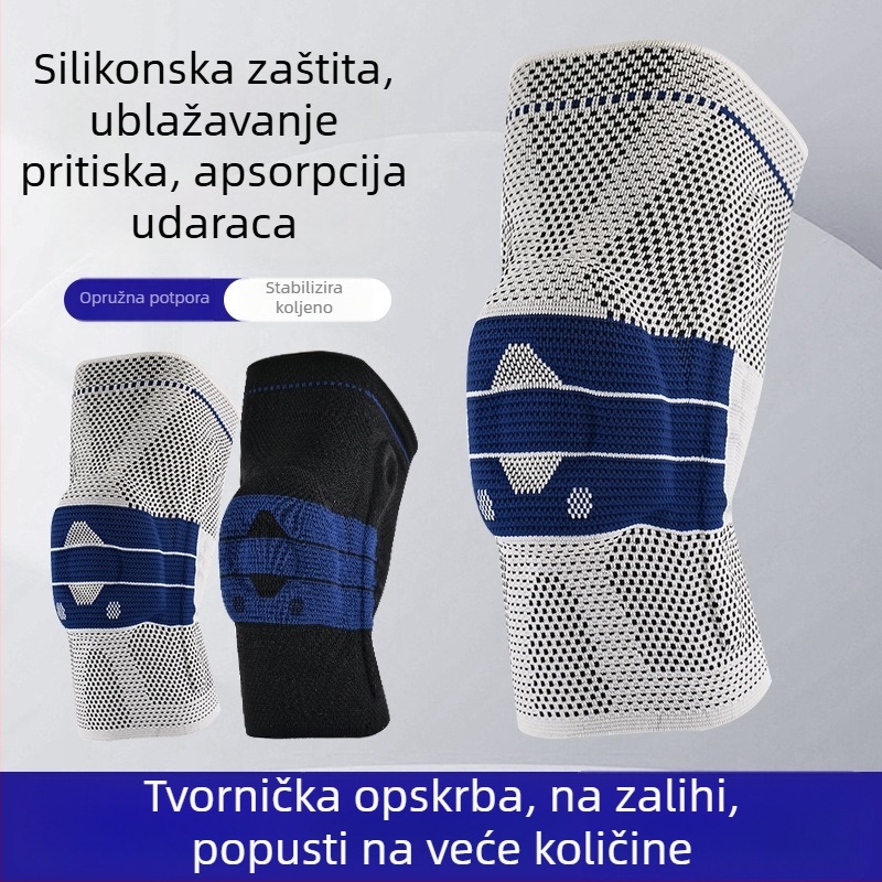Sportske koljen štitnici od najlona, pleteni, četiri elastične trake, protuklizni i topli, za outdoor vožnju bicikla i planinarenje