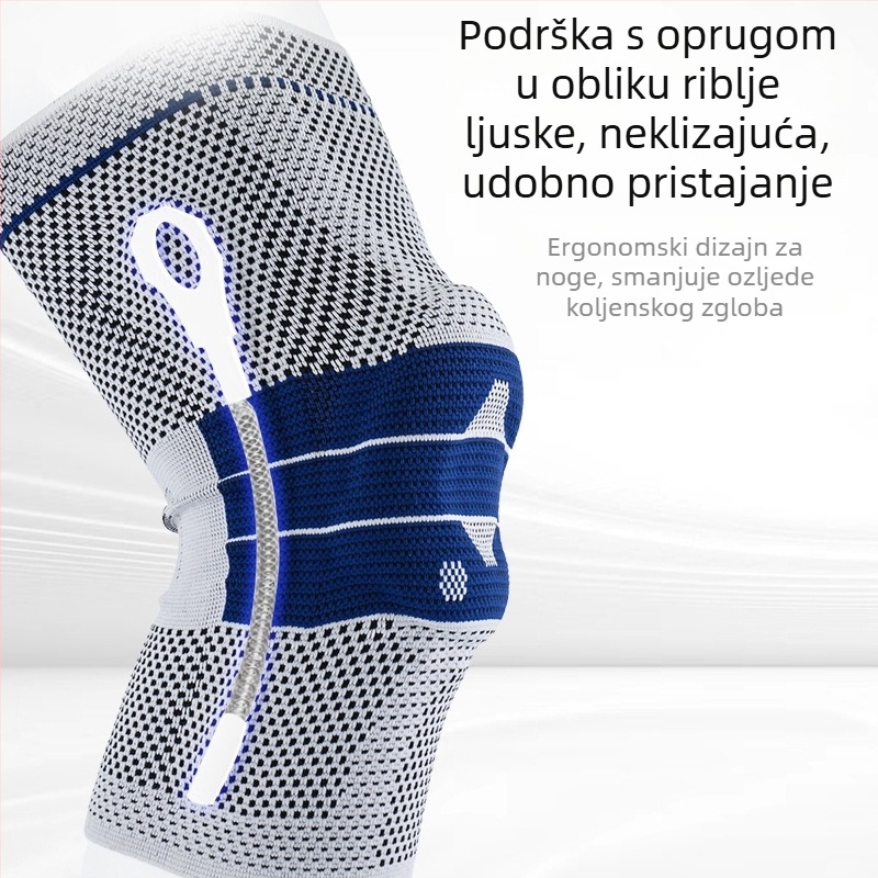 Sportske koljen štitnici od najlona, pleteni, četiri elastične trake, protuklizni i topli, za outdoor vožnju bicikla i planinarenje
