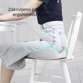 Jastuk za sjedenje od memorijske pjene, protuklizan i prozračan, potpora bokova za dugo sjedenje u uredu