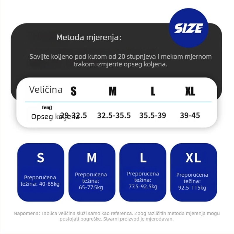 OKVA sportska koljena zaštita za košarku, trčanje i čučnjeve – zaštita meniskusa, unisex
