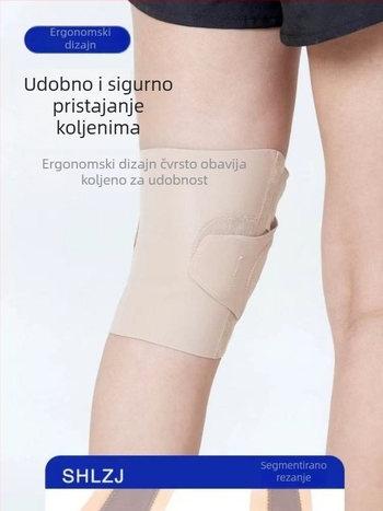 Tanko kompresijsko koljeno za meniskus, podrška koljenu za trčanje uz remen za patelu