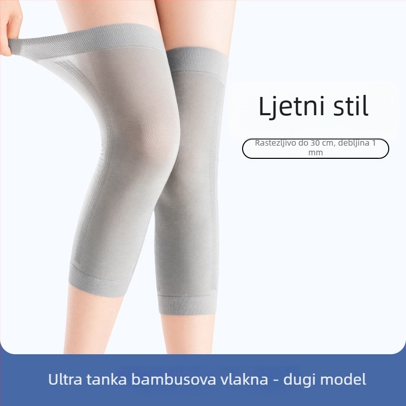 Izuzetno tanak koljeni zaštitni sloj od bambusovih vlakana za ljeto, unisex zaštita koljena, nevidljiva zaštita nogu
