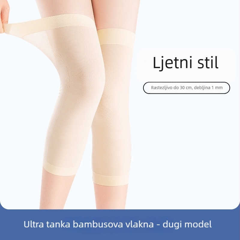 Izuzetno tanak koljeni zaštitni sloj od bambusovih vlakana za ljeto, unisex zaštita koljena, nevidljiva zaštita nogu