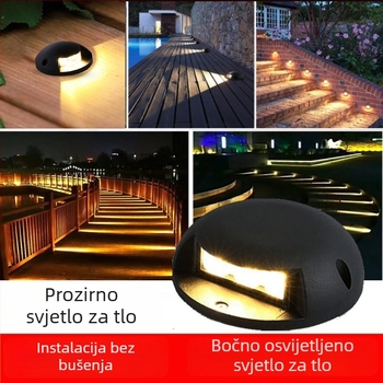 LED vodootporna turtle-back svjetiljka za vanjske hodnike i prozirno podzemno osvjetljenje, višestruke razine snage