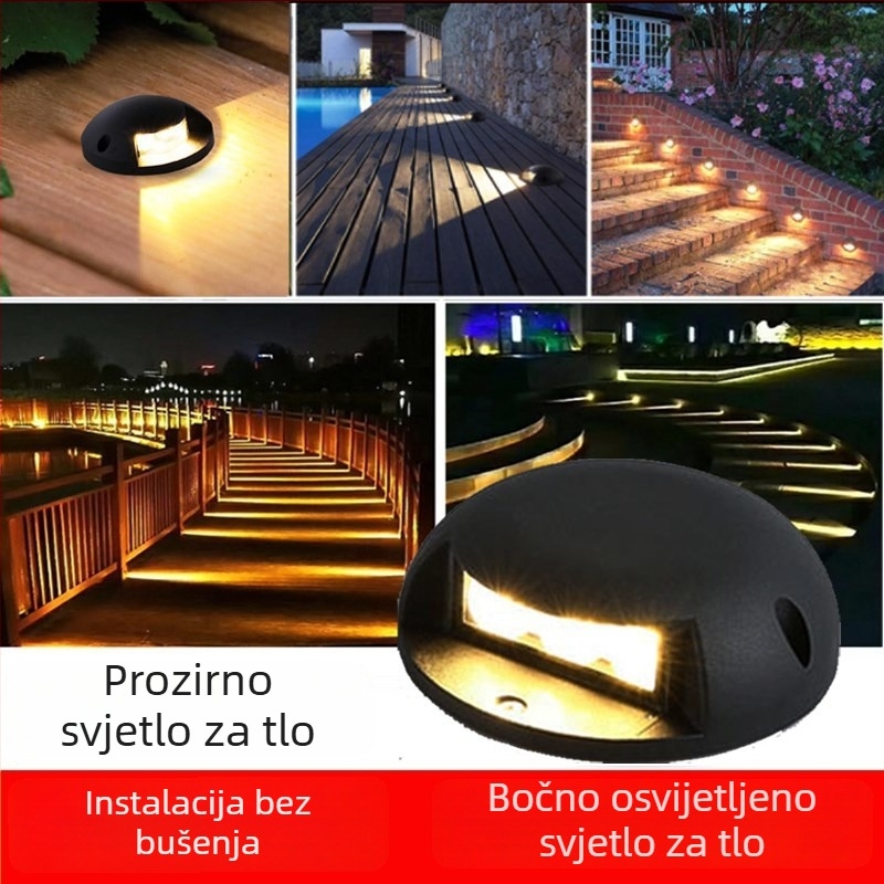 LED vodootporna turtle-back svjetiljka za vanjske hodnike i prozirno podzemno osvjetljenje, višestruke razine snage