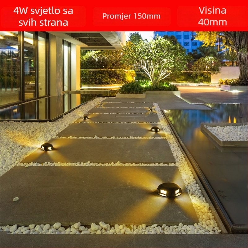 LED vodootporna turtle-back svjetiljka za vanjske hodnike i prozirno podzemno osvjetljenje, višestruke razine snage