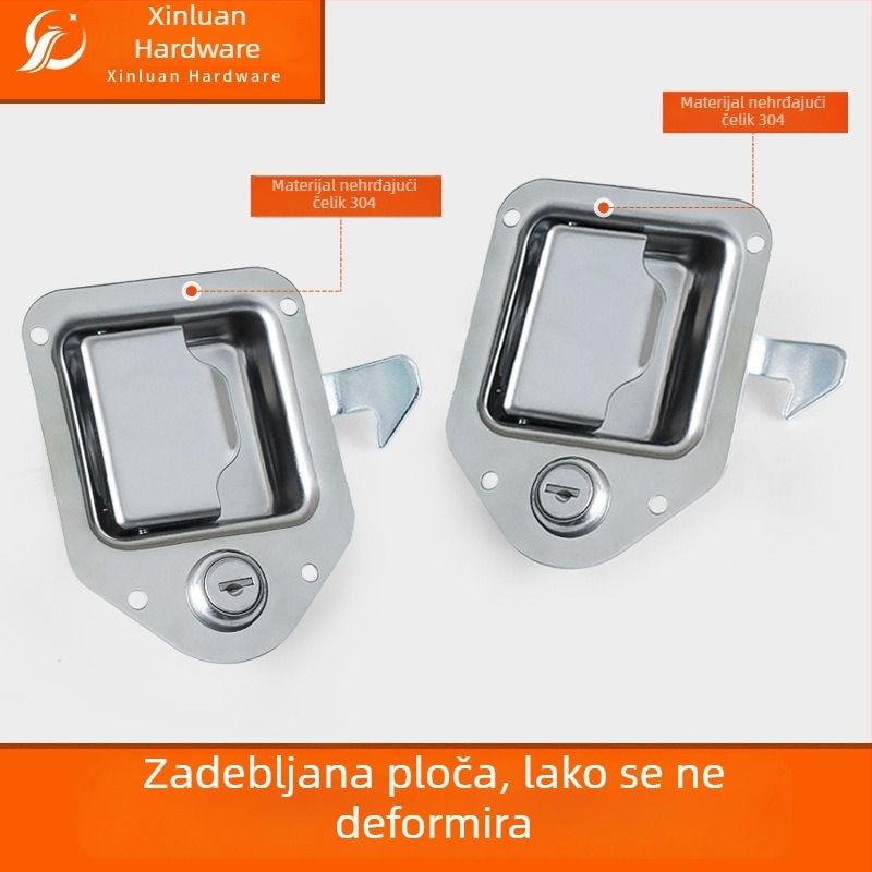 Xinluan G-tipa aluminijska brava za kutiju alata za specijalna vozila, RV-ove i građevinska vozila