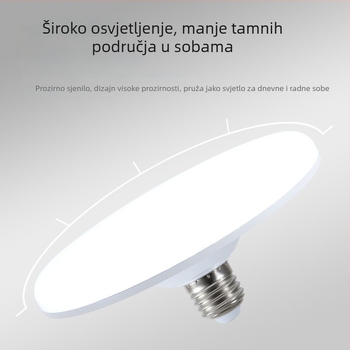 LED žarulja, ultra jaka za kućnu rasvjetu, lampa u obliku letećeg diska, E27 priključak, visoke snage, štedljiva rasvjeta
