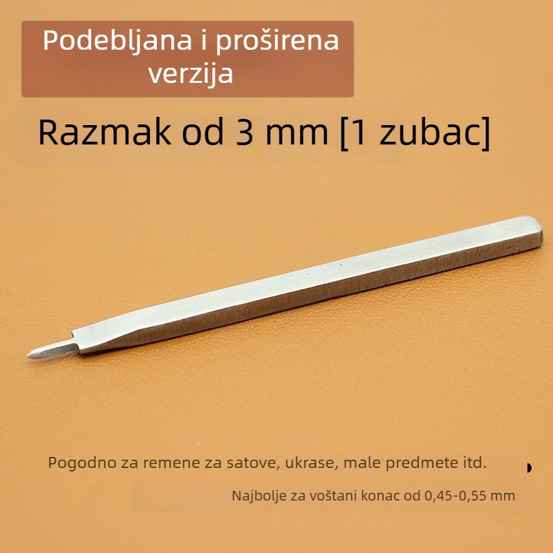ZY Dijamantni rezač od bijelog čelika za kožu – ručno izrađeni alat za bušenje novčanika, 4 mm