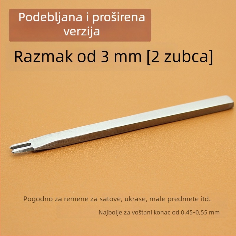 ZY Dijamantni rezač od bijelog čelika za kožu – ručno izrađeni alat za bušenje novčanika, 4 mm