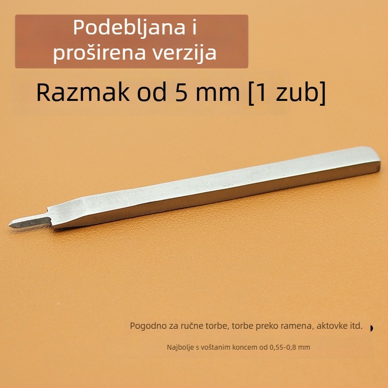 ZY Dijamantni rezač od bijelog čelika za kožu – ručno izrađeni alat za bušenje novčanika, 4 mm