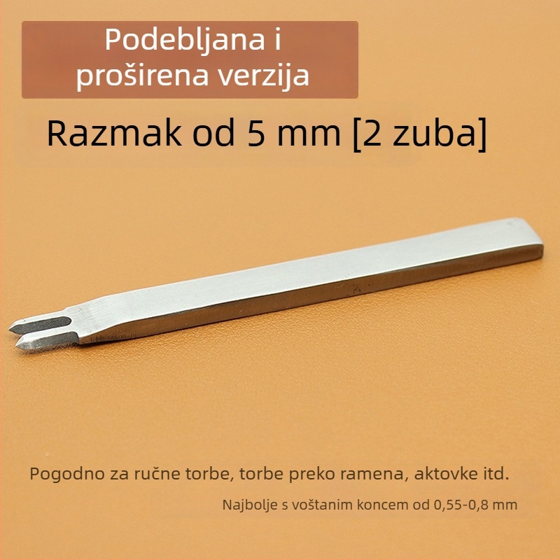 ZY Dijamantni rezač od bijelog čelika za kožu – ručno izrađeni alat za bušenje novčanika, 4 mm