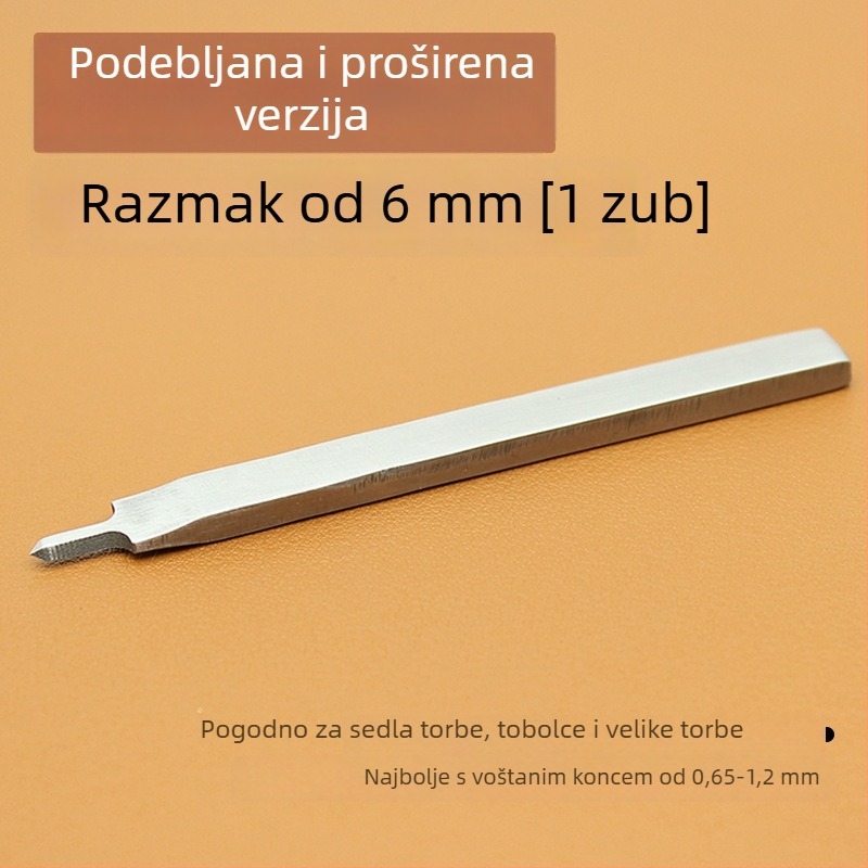 ZY Dijamantni rezač od bijelog čelika za kožu – ručno izrađeni alat za bušenje novčanika, 4 mm