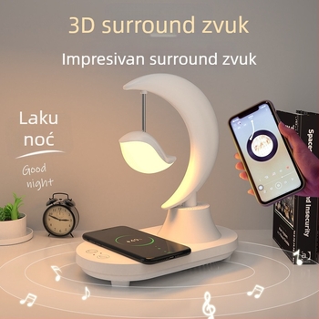RGB noćna lampica s Bluetooth zvučnikom za spavaću sobu – ambijentalno svjetlo za san s ugrađenom baterijom